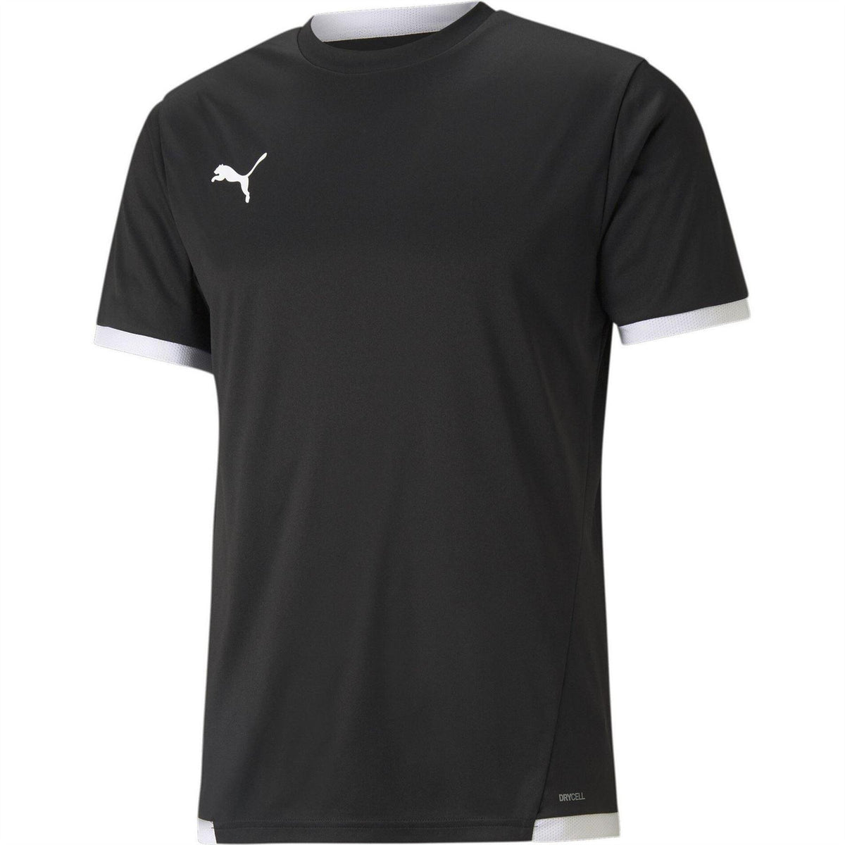 Black-White - Front - Puma Mens TeamLIGA Football Jersey