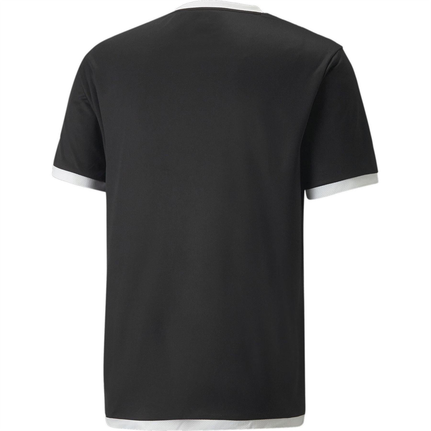 Black-White - Back - Puma Mens TeamLIGA Football Jersey