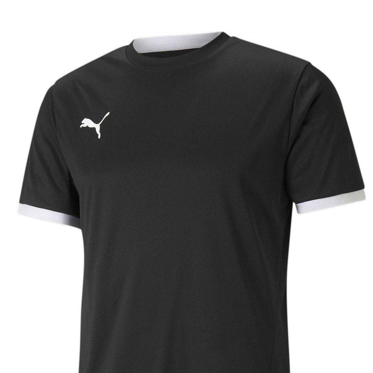 Black-White - Side - Puma Mens TeamLIGA Football Jersey