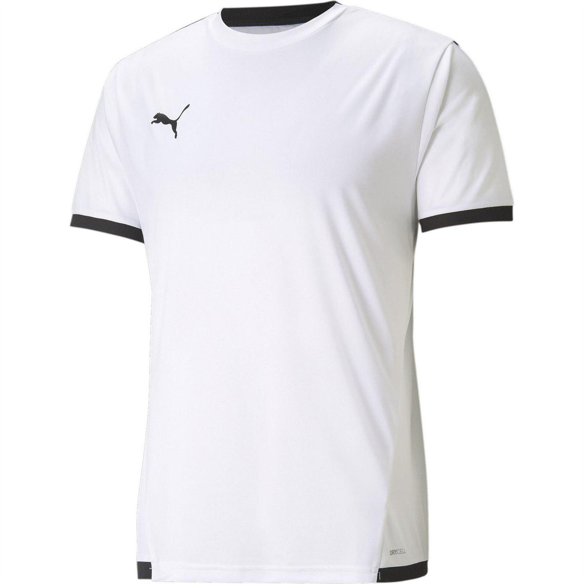 White-Black - Front - Puma Mens TeamLIGA Football Jersey