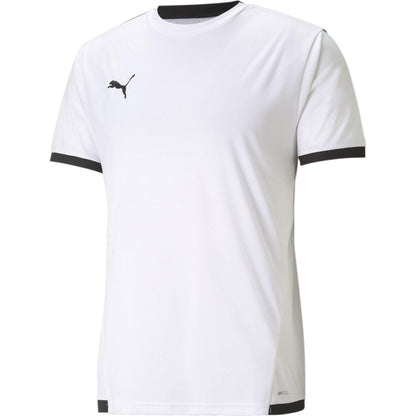 White-Black - Front - Puma Mens TeamLIGA Football Jersey