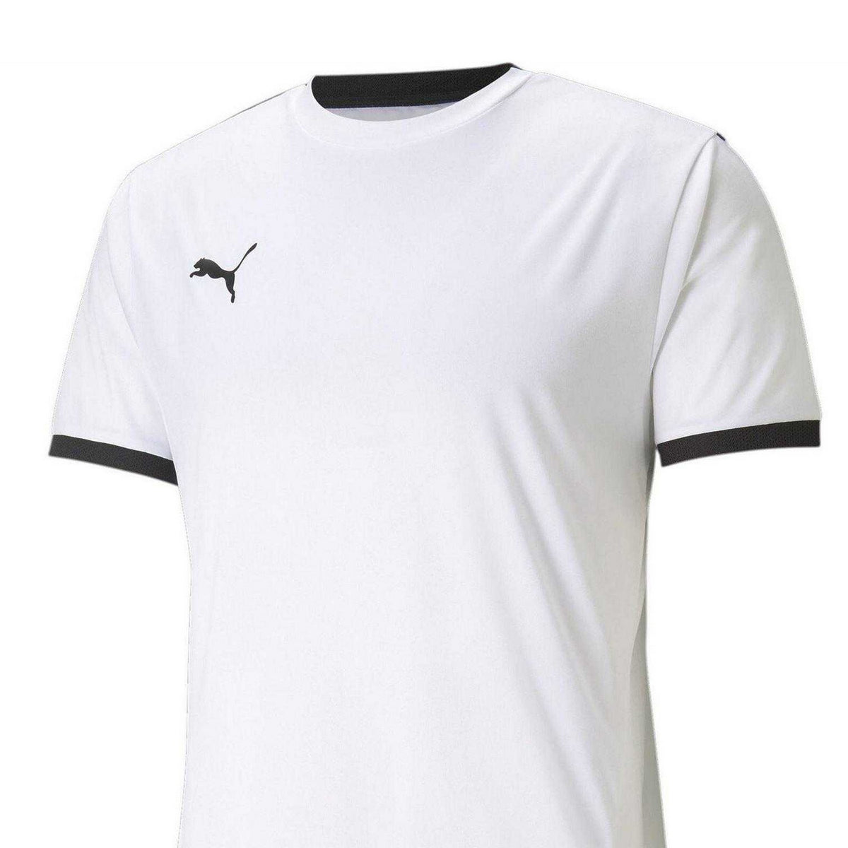 White-Black - Side - Puma Mens TeamLIGA Football Jersey