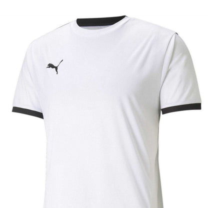 White-Black - Side - Puma Mens TeamLIGA Football Jersey