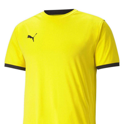 Yellow-Black - Side - Puma Mens TeamLIGA Football Jersey