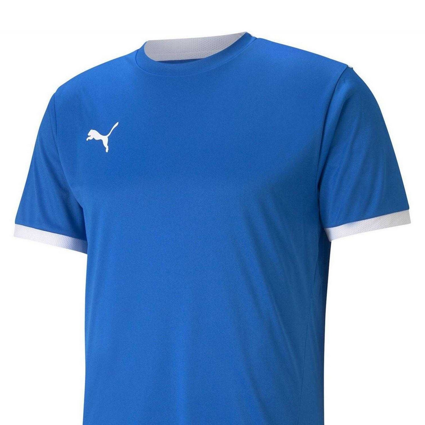 Electric Blue-White - Side - Puma Mens TeamLIGA Football Jersey
