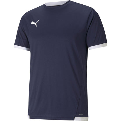 Peacoat Blue-White - Front - Puma Mens TeamLIGA Football Jersey