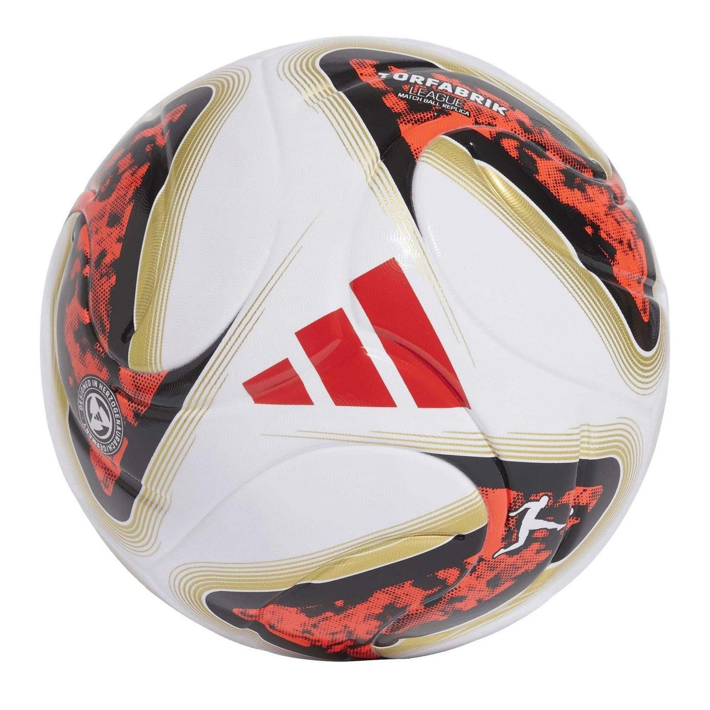 White-Red - Front - Adidas Bundesliga Torfabrik League 26-27 Match Football