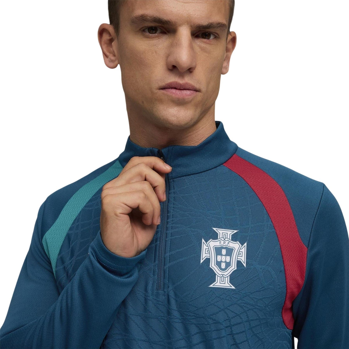 Green-Silver - Lifestyle - Puma Mens World Cup 2026 Portugal FC Long-Sleeved Drill Top