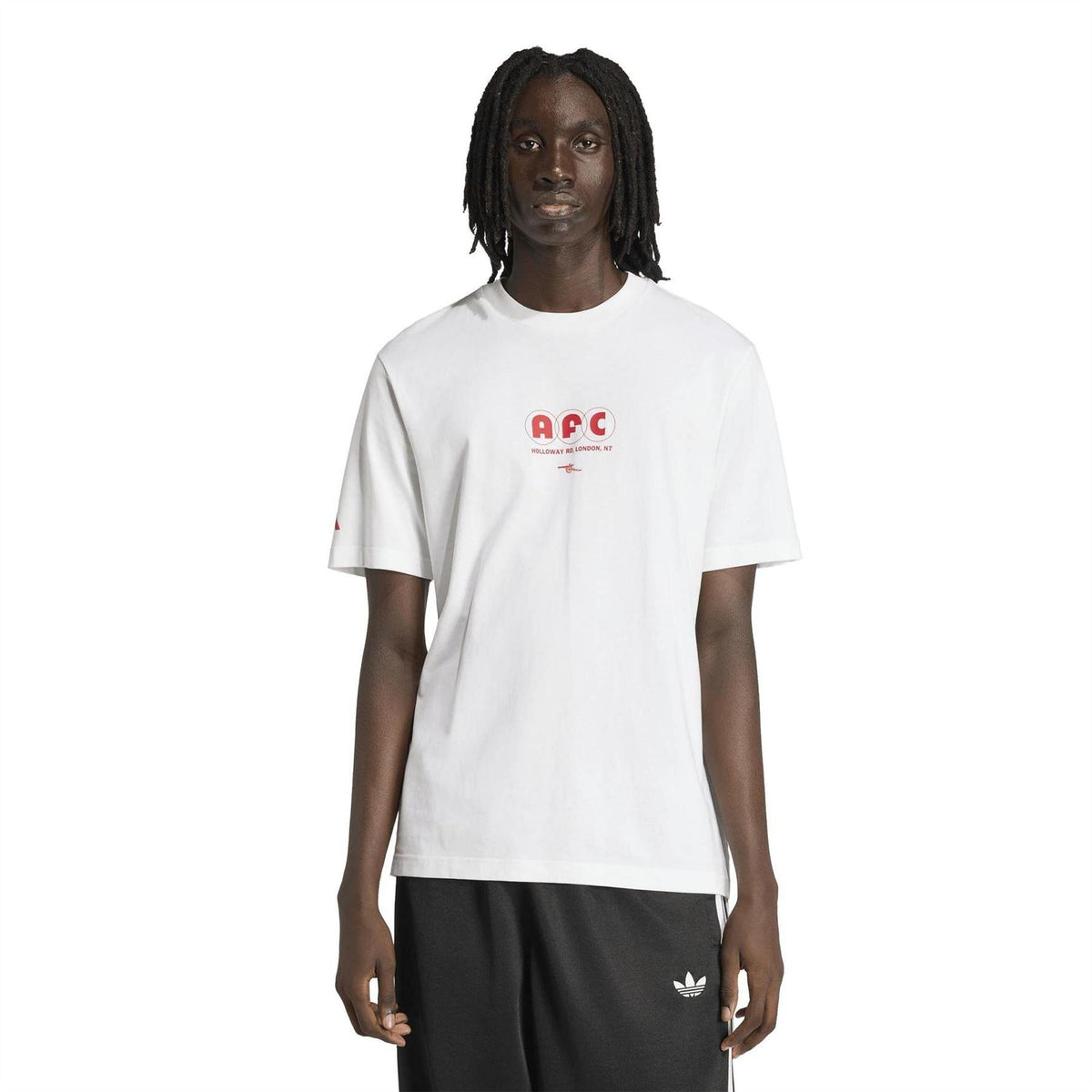 White - Pack Shot - Adidas Mens Seasonal Arsenal FC Short-Sleeved T-Shirt