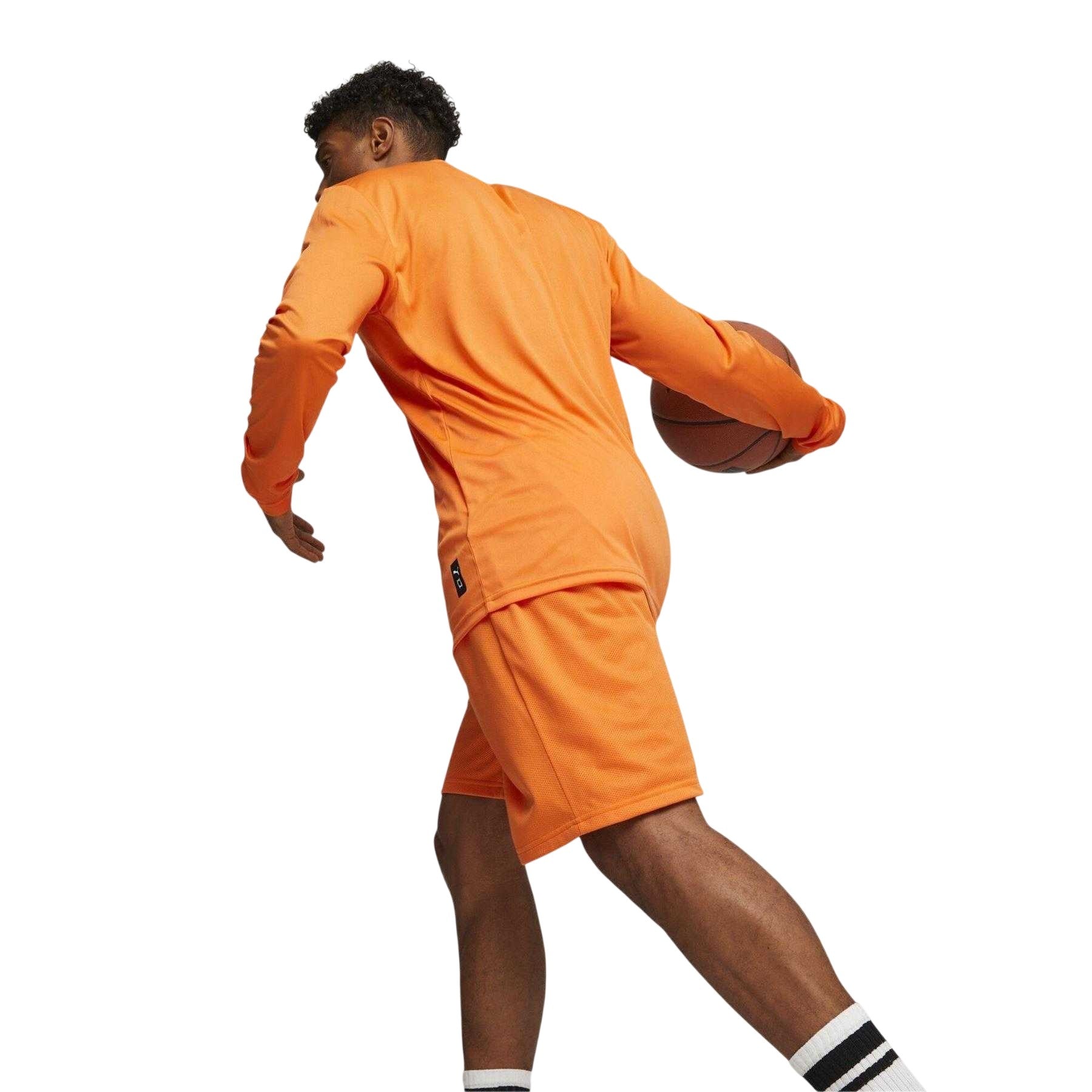 Orange - Lifestyle - Puma Mens Hoops Team Long-Sleeved Top