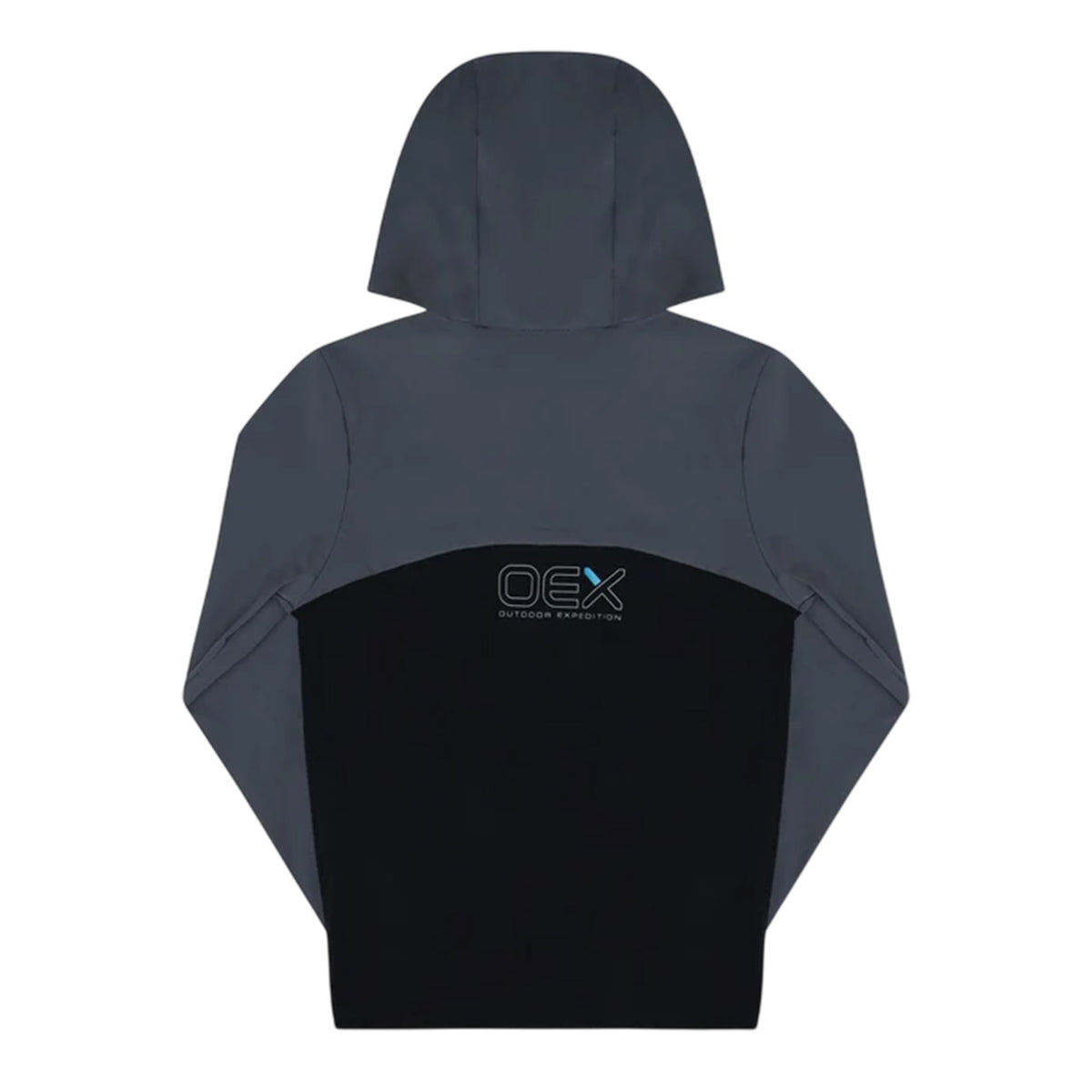 Black-Charcoal - Back - OEX Childrens-Kids Fell Long-Sleeved Tracksuit