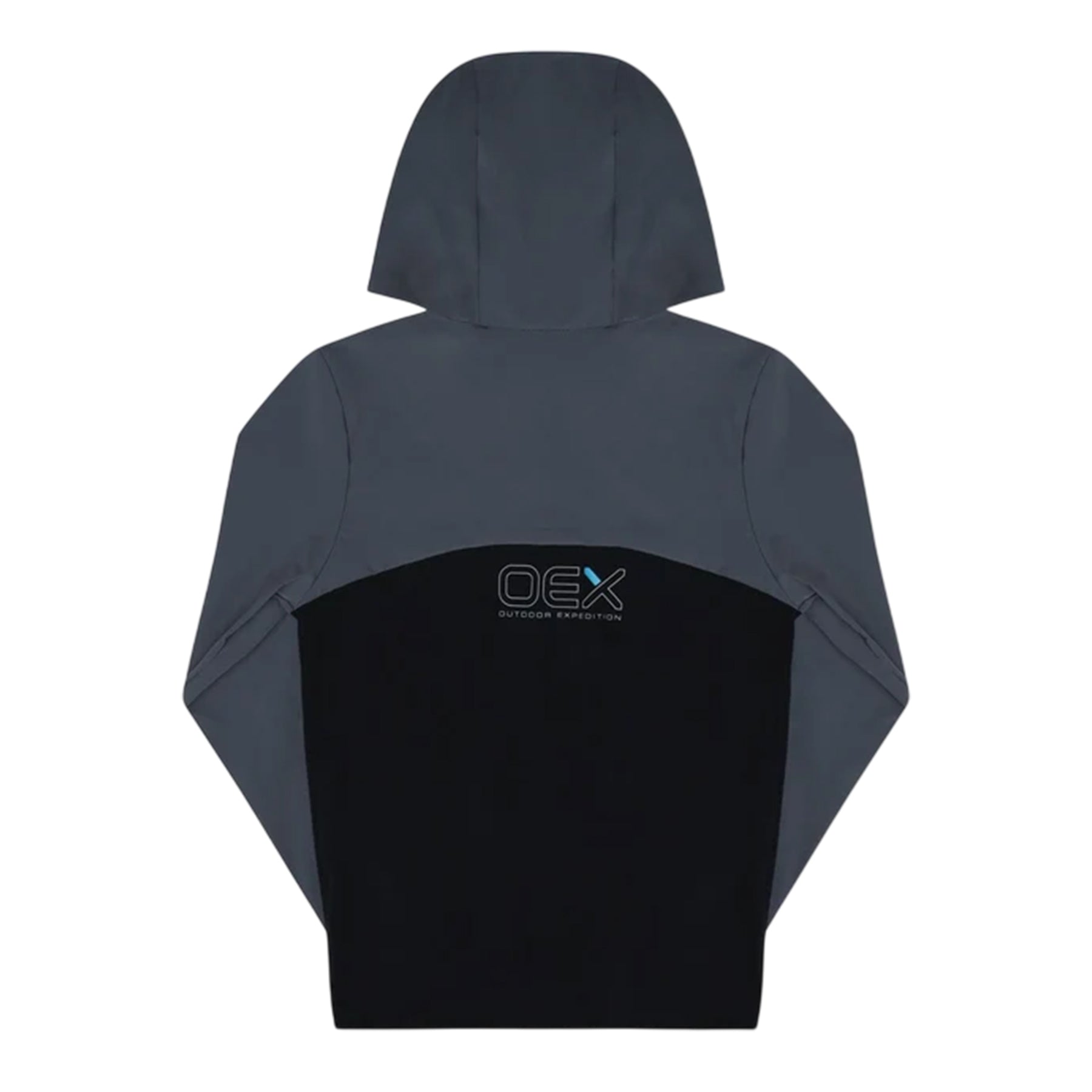 Black-Charcoal - Back - OEX Childrens-Kids Fell Long-Sleeved Tracksuit