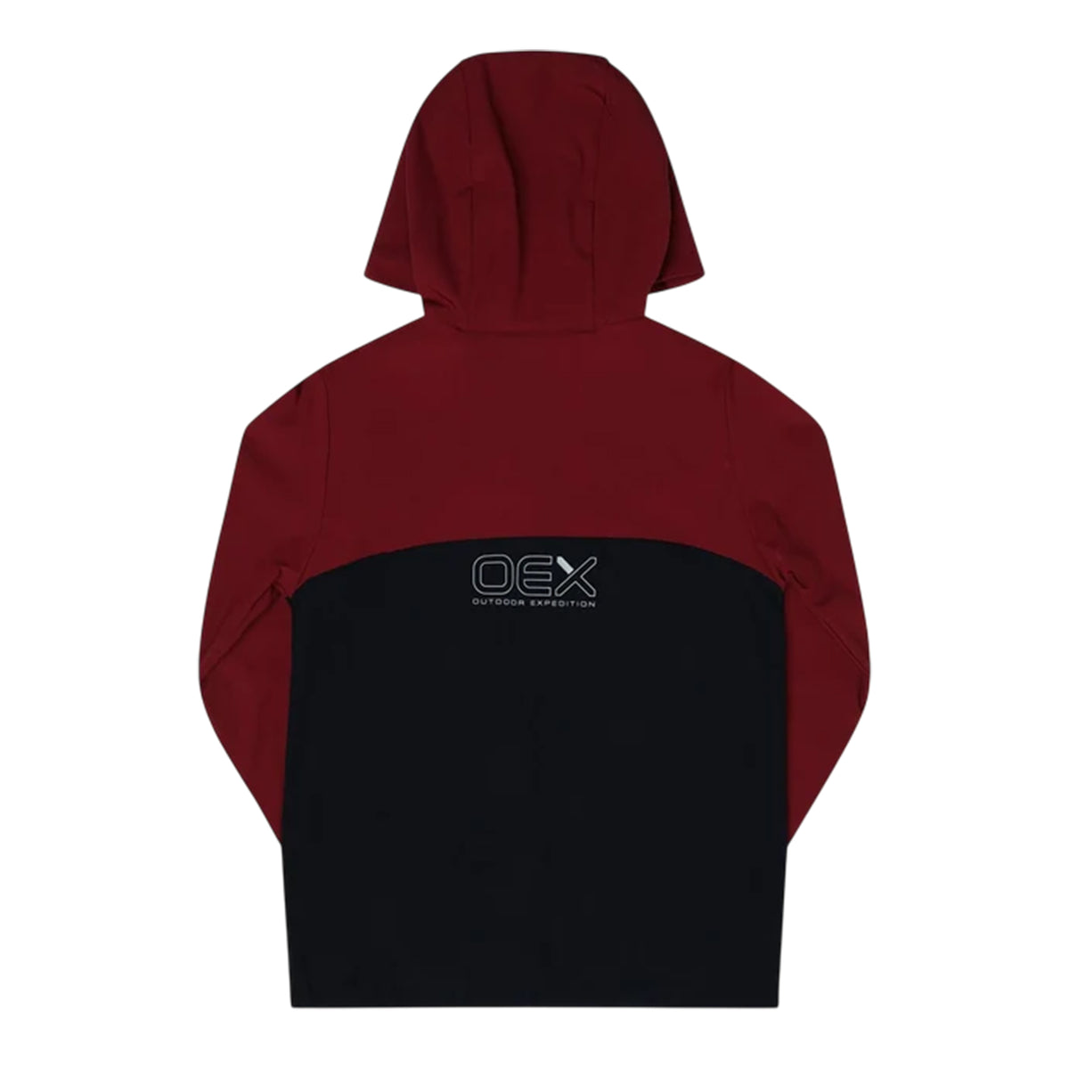 Rust-Black - Back - OEX Childrens-Kids Fell Long-Sleeved Tracksuit