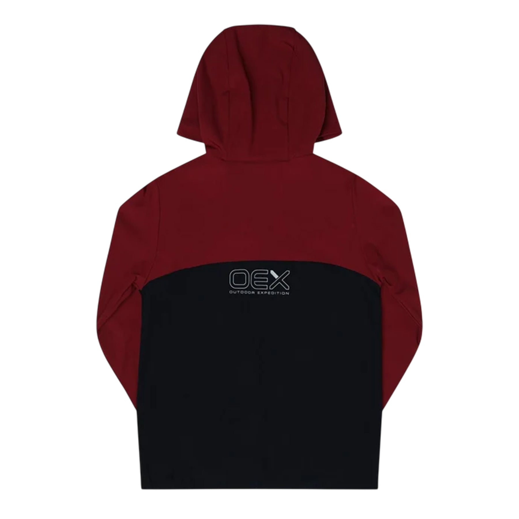 Rust-Black - Back - OEX Childrens-Kids Fell Long-Sleeved Tracksuit