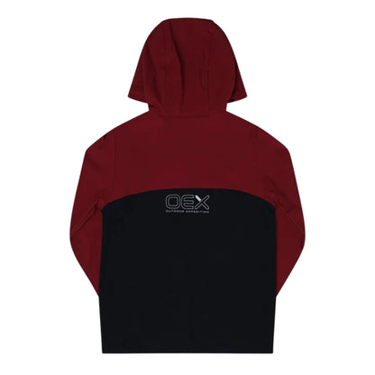 Rust-Black - Back - OEX Childrens-Kids Fell Long-Sleeved Tracksuit