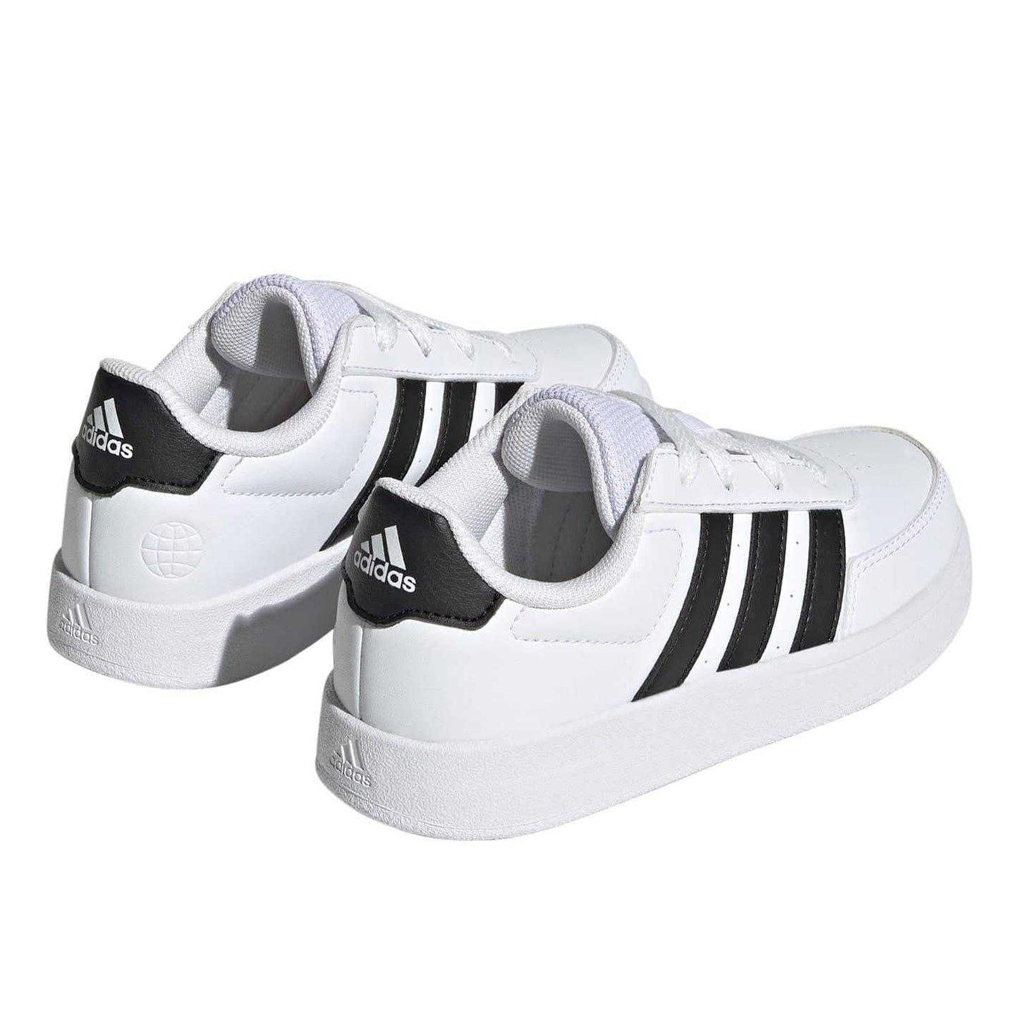 White-Black - Back - Adidas Childrens-Kids Breaknet 2.0 Trainers