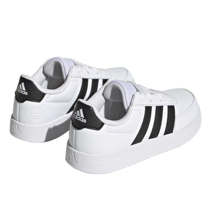 White-Black - Back - Adidas Childrens-Kids Breaknet 2.0 Trainers