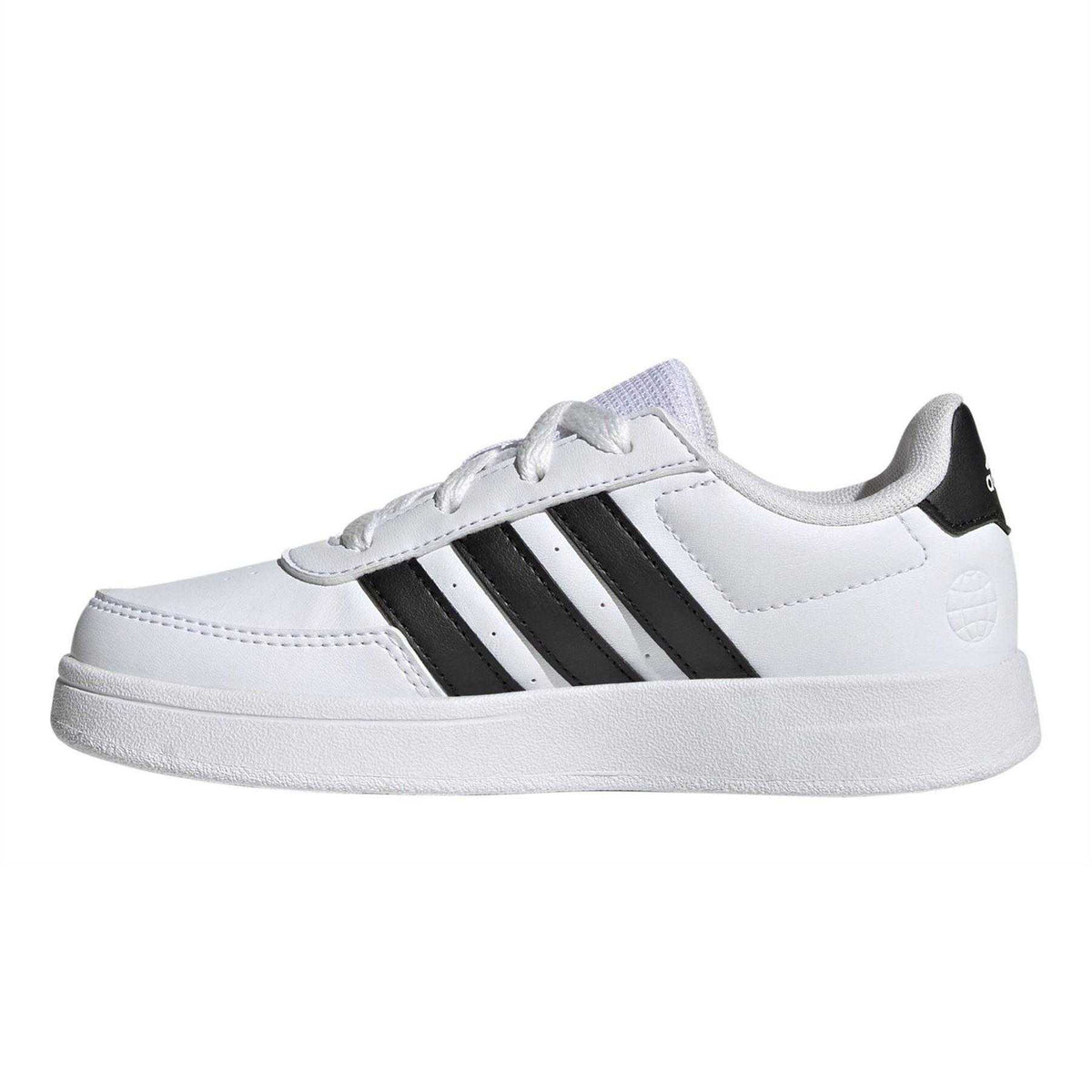 White-Black - Side - Adidas Childrens-Kids Breaknet 2.0 Trainers