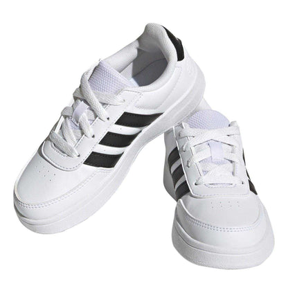 White-Black - Pack Shot - Adidas Childrens-Kids Breaknet 2.0 Trainers