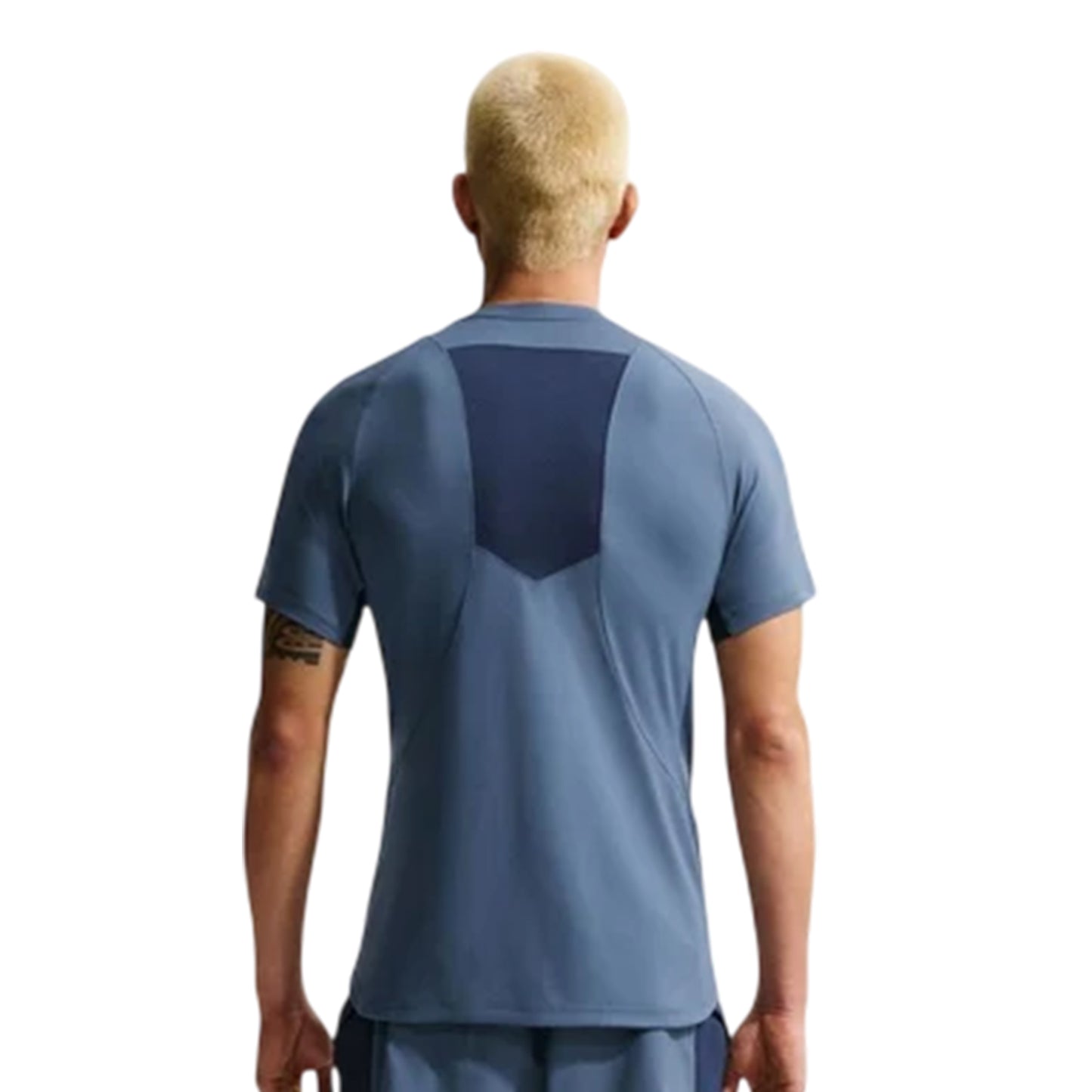 Diffused Blue - Back - Nike Mens Performance Fitted Gym T-Shirt