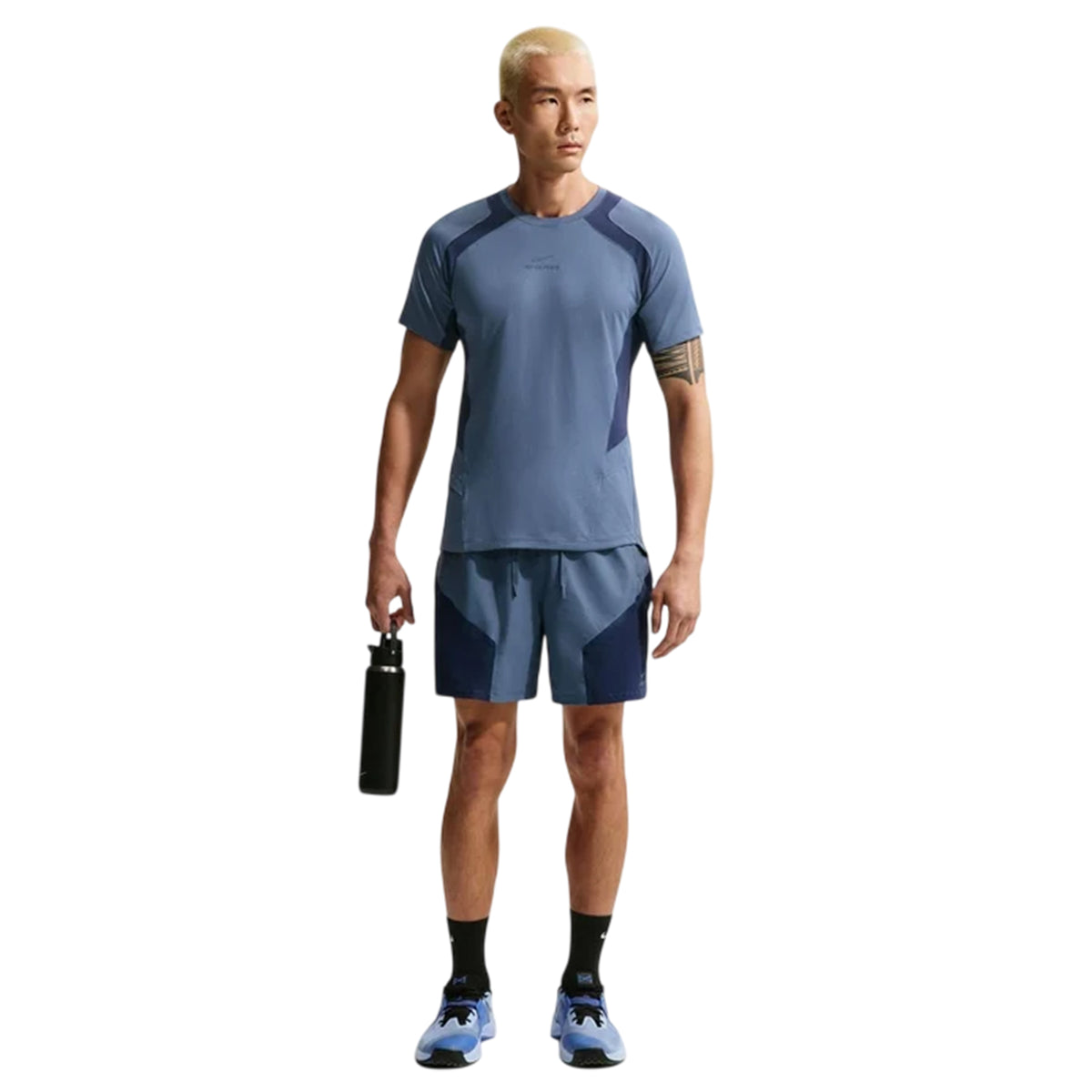 Diffused Blue - Lifestyle - Nike Mens Performance Fitted Gym T-Shirt