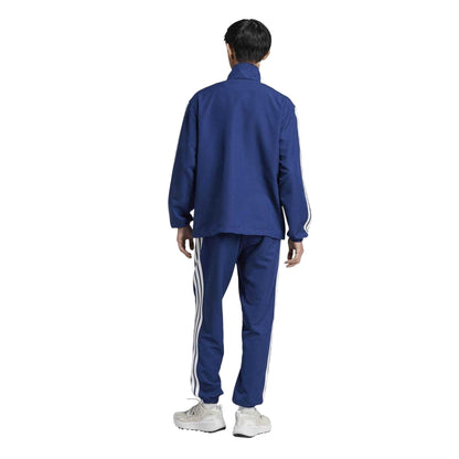 Dark Blue - Back - Adidas Mens 3 Stripes Woven Tracksuit