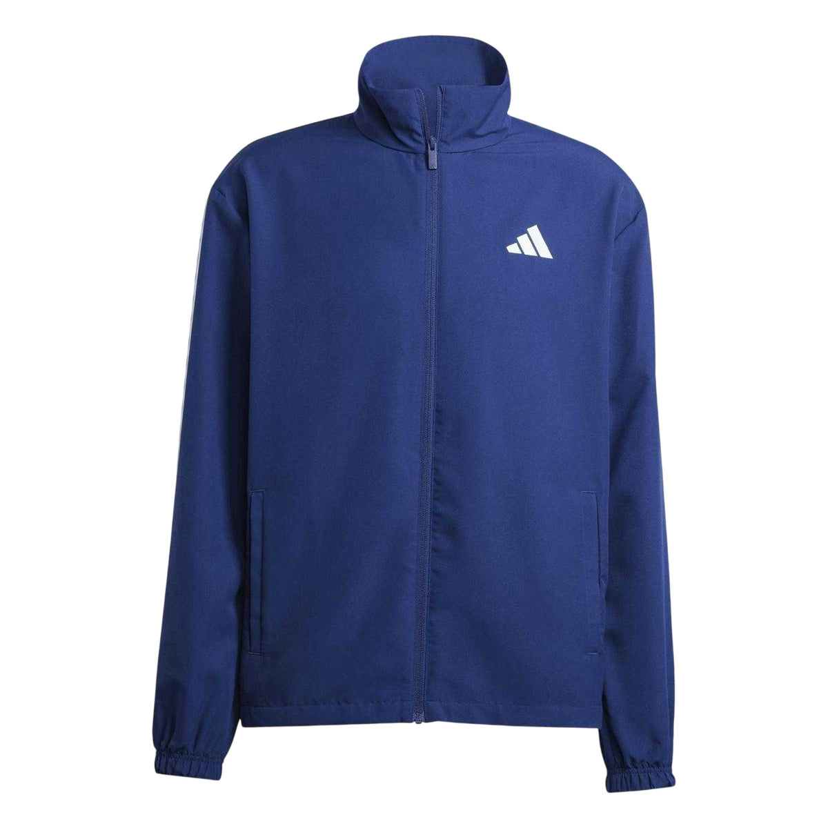 Dark Blue - Side - Adidas Mens 3 Stripes Woven Tracksuit