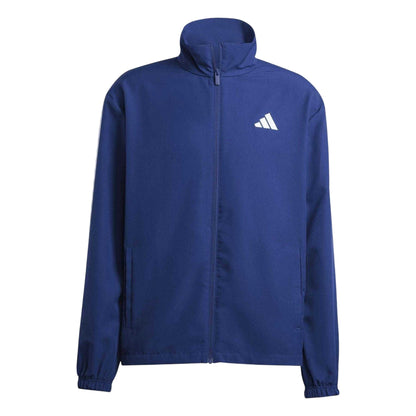 Dark Blue - Side - Adidas Mens 3 Stripes Woven Tracksuit