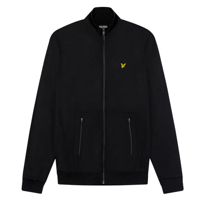 Black - Front - Lyle & Scott Mens Logo Track Jacket