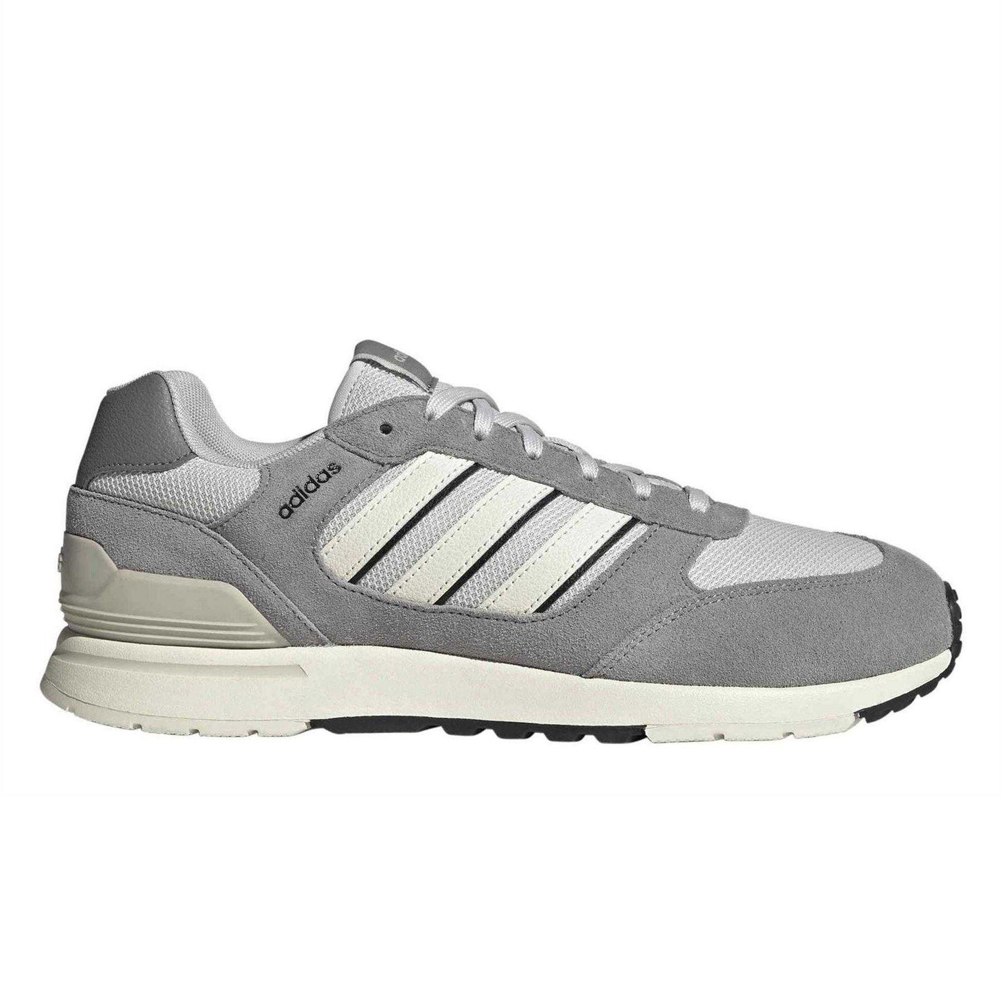 Grey - Front - Adidas Mens Run 80s Suede Trainers