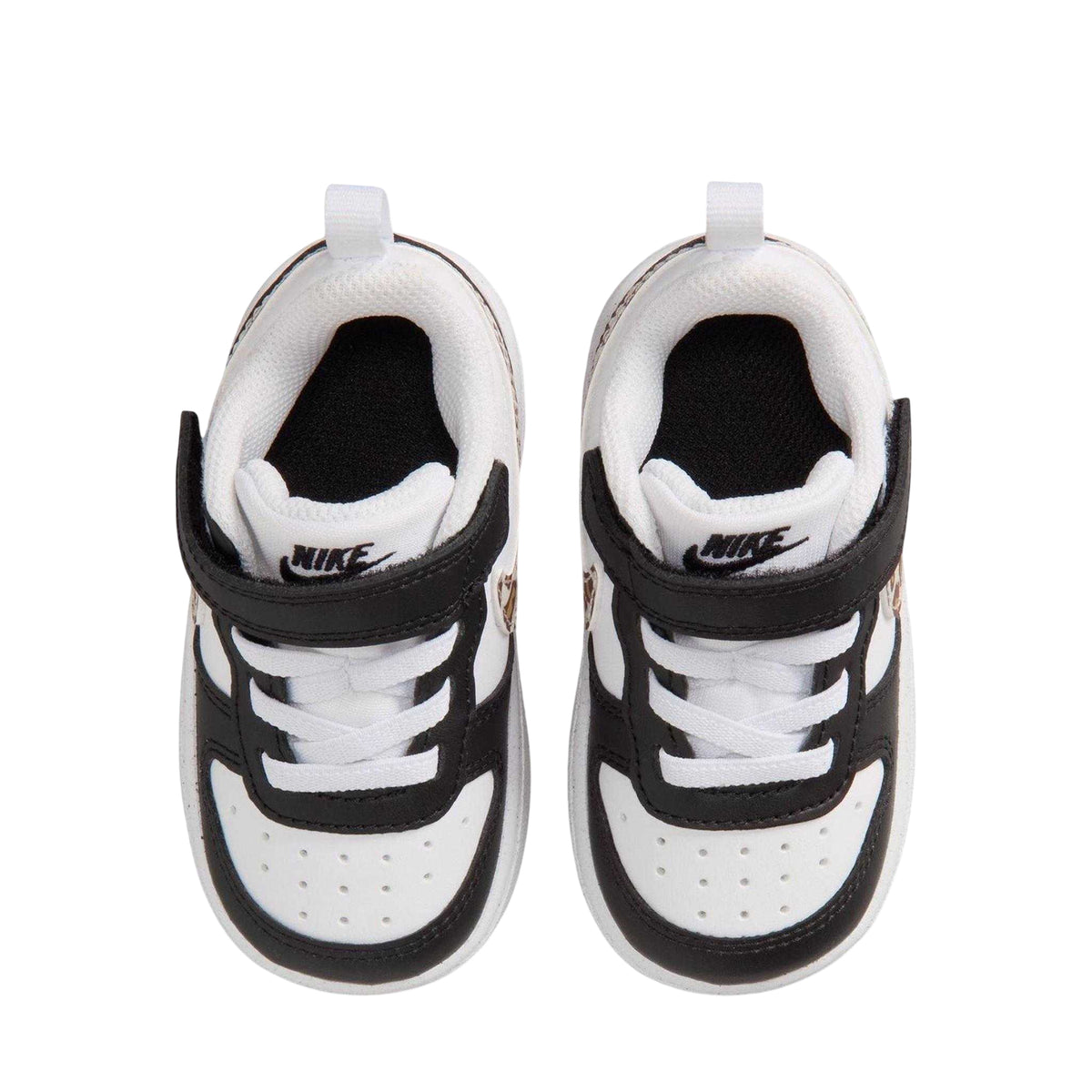 Black-Leopard - Lifestyle - Nike Toddler Court Borough Flat Shoes