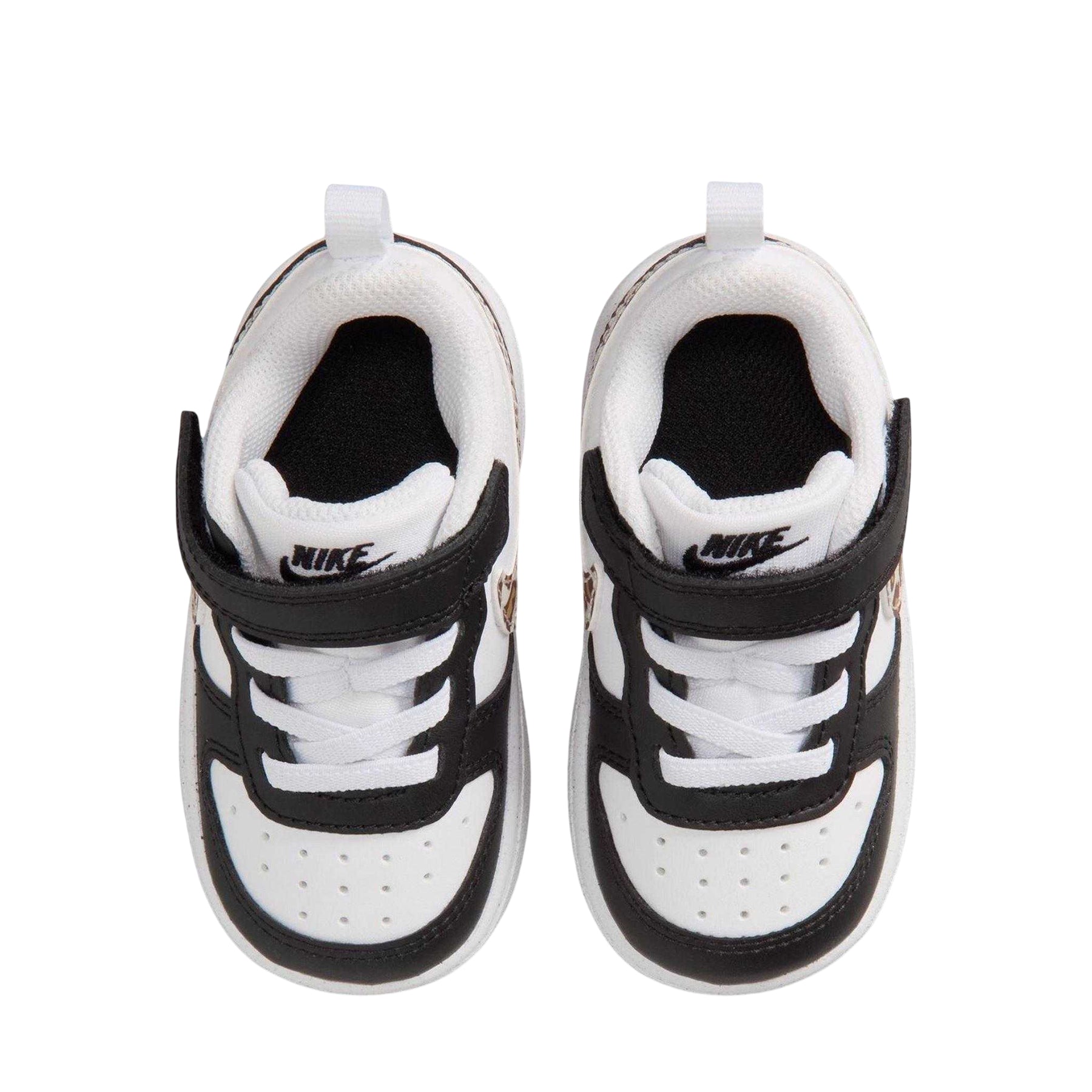 Black-Leopard - Lifestyle - Nike Toddler Court Borough Flat Shoes