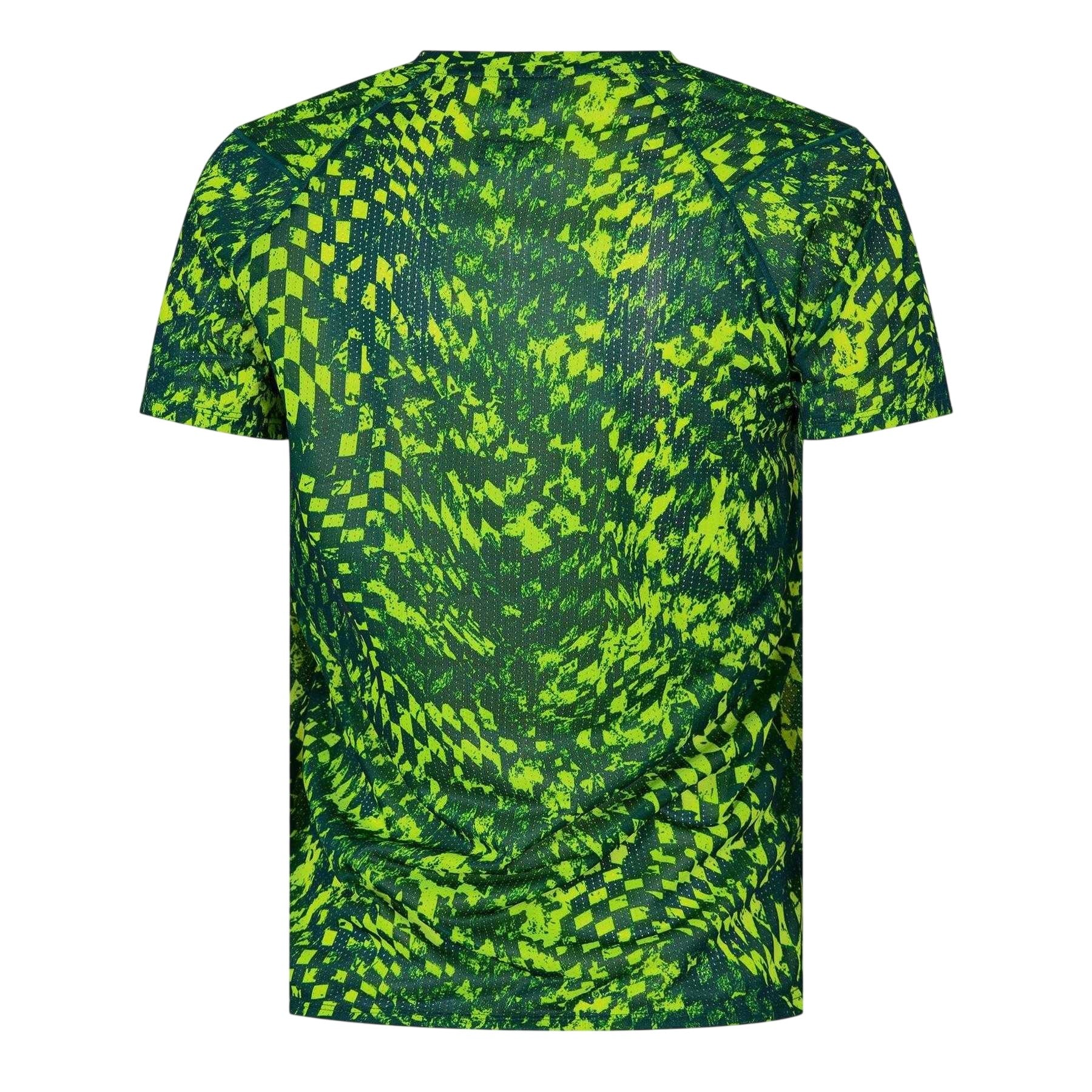 Green - Back - New Balance Womens-Ladies Performance Short-Sleeved Running Top