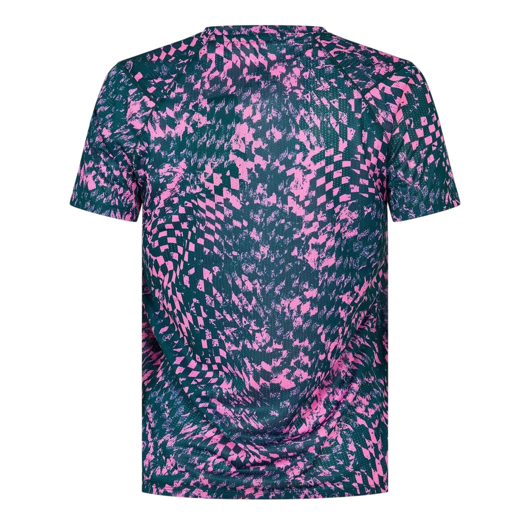 Pink - Back - New Balance Womens-Ladies Performance Short-Sleeved Running Top