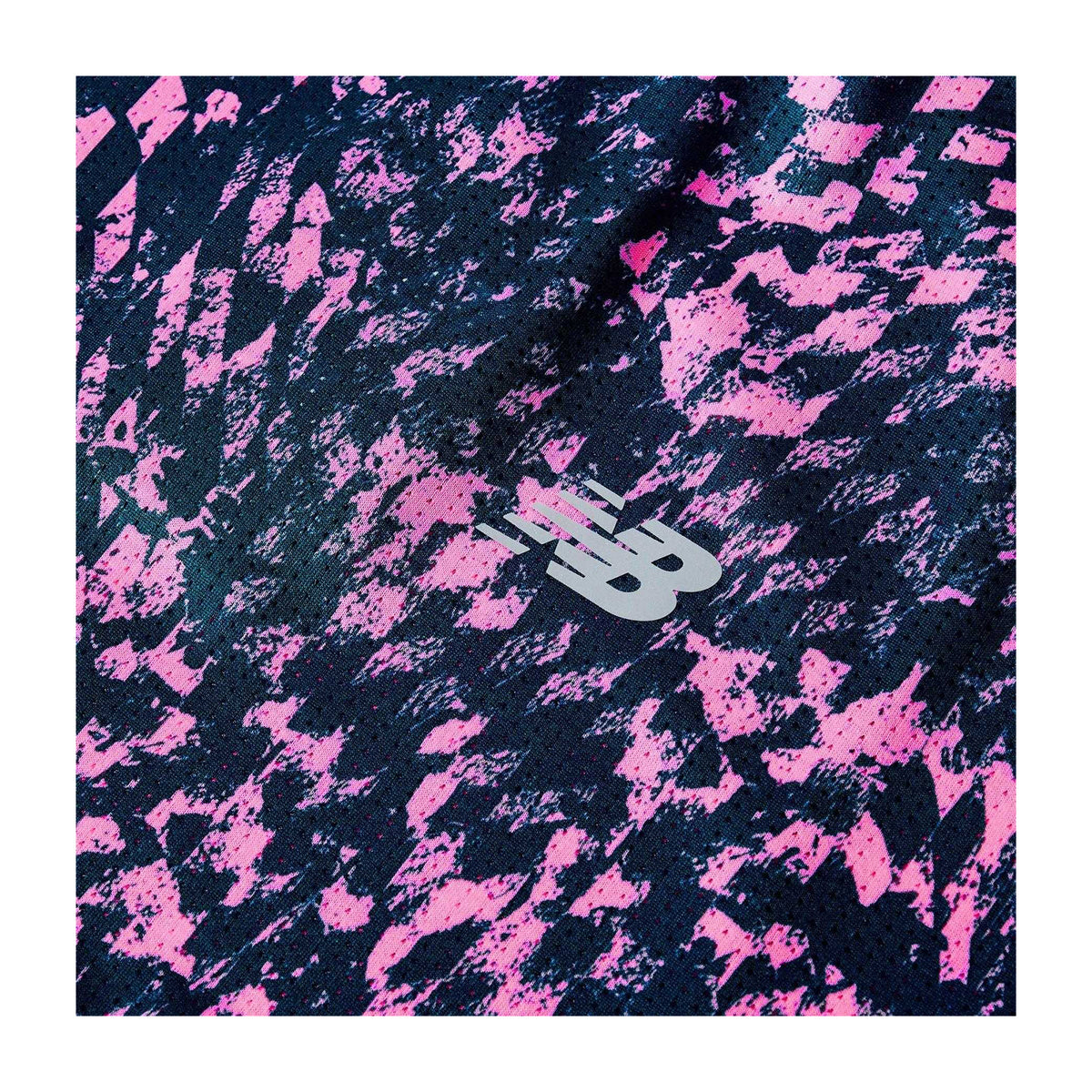 Pink - Side - New Balance Womens-Ladies Performance Short-Sleeved Running Top