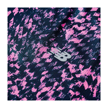 Pink - Side - New Balance Womens-Ladies Performance Short-Sleeved Running Top