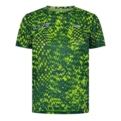 Green - Front - New Balance Womens-Ladies Performance Short-Sleeved Running Top