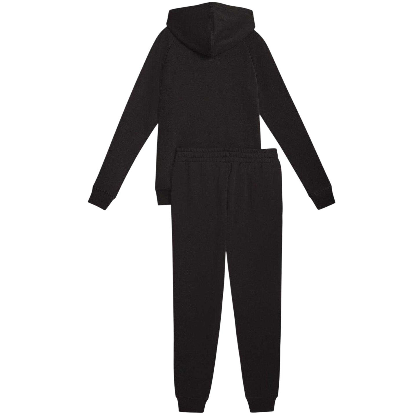 Puma Black - Back - Puma Womens-Ladies Fleece Full Zip Tracksuit