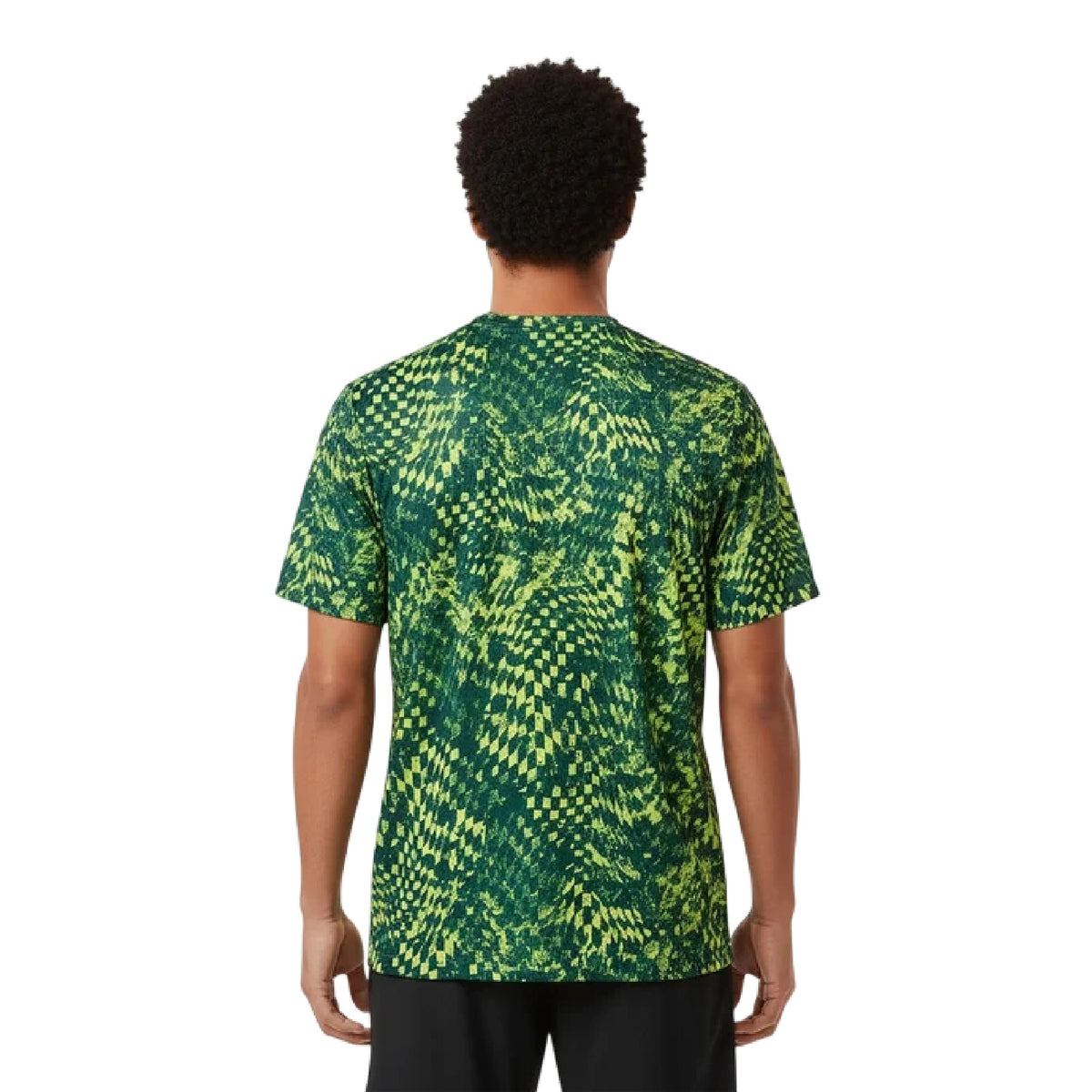Green - Side - New Balance Mens Performance Short-Sleeved Running Top