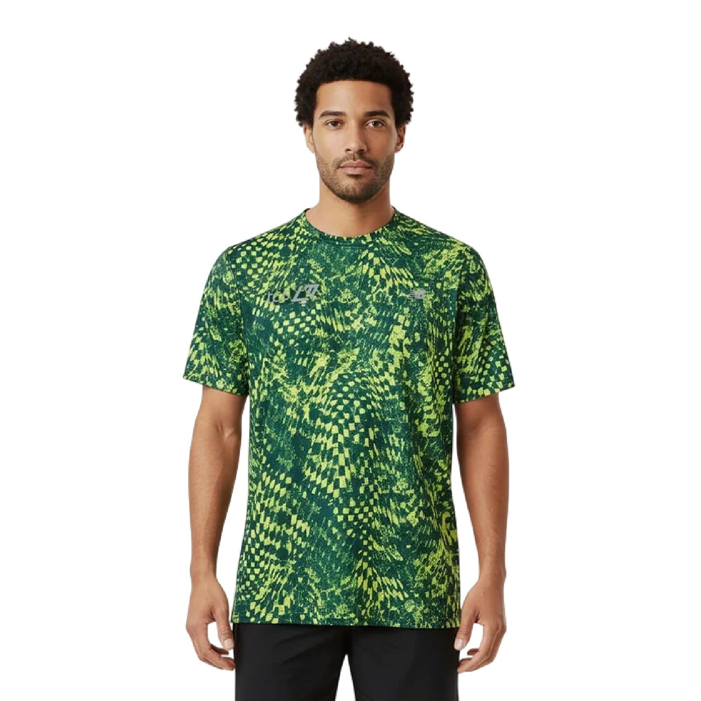 Green - Lifestyle - New Balance Mens Performance Short-Sleeved Running Top