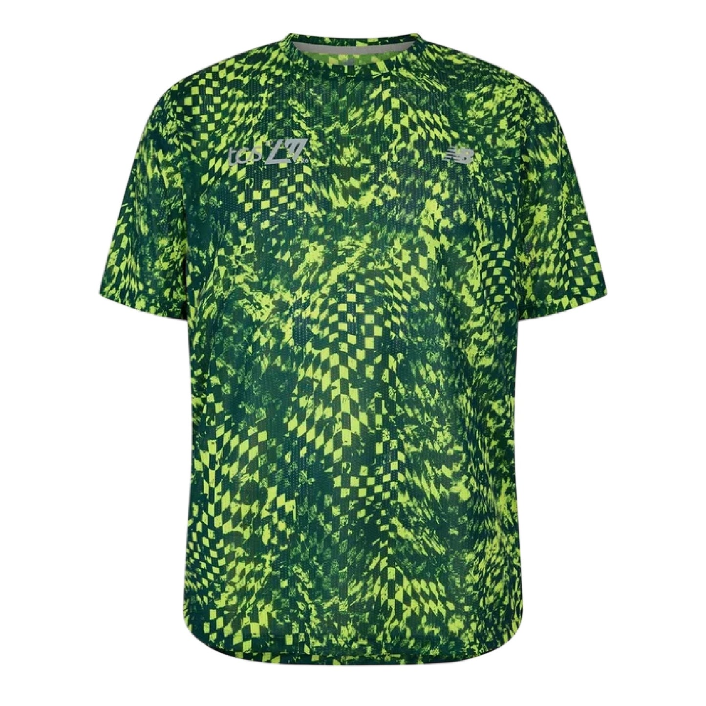 Green - Front - New Balance Mens Performance Short-Sleeved Running Top