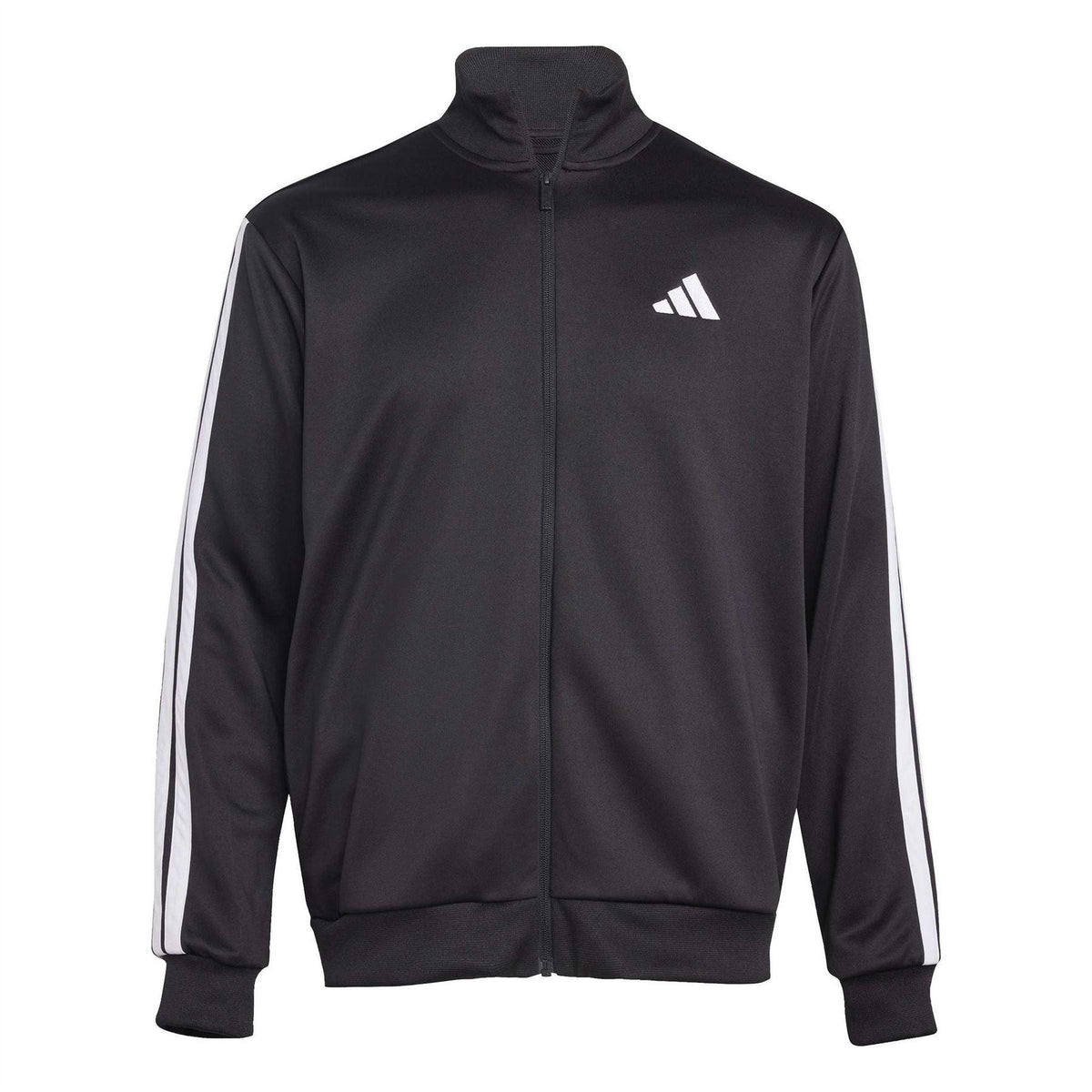 Black - Side - Adidas Mens 3 Stripes Fleece Tracksuit