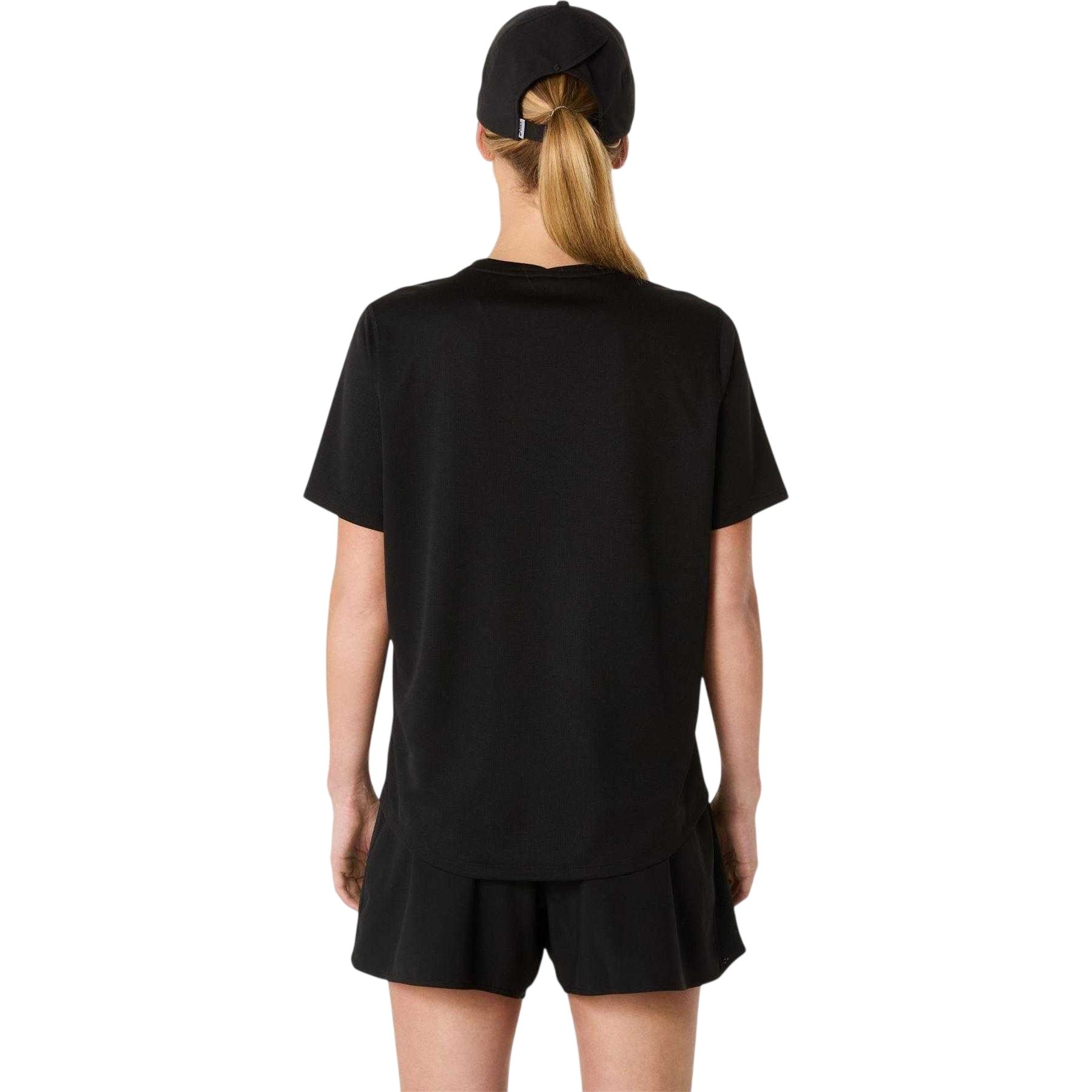 Black - Back - Asics Womens-Ladies Short-Sleeved Running T-Shirt
