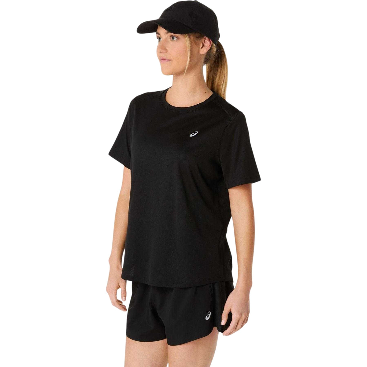 Black - Front - Asics Womens-Ladies Short-Sleeved Running T-Shirt