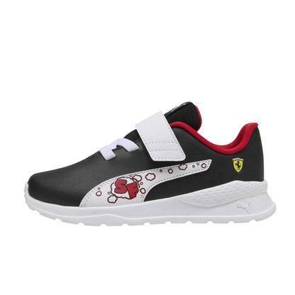 Puma Black - Side - Puma Childrens-Kids Anzarun Ferrari Flat Trainers
