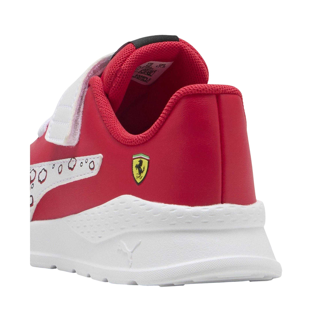 Rosso Red - Back - Puma Childrens-Kids Anzarun Ferrari Flat Trainers