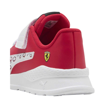 Rosso Red - Back - Puma Childrens-Kids Anzarun Ferrari Flat Trainers