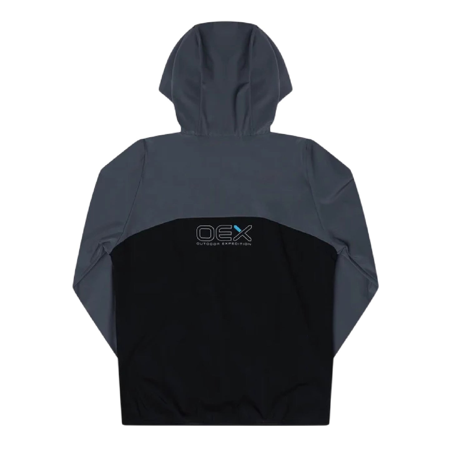 Black-Charcoal - Back - OEX Childrens-Kids Fell 2.0 Long-Sleeved Tracksuit