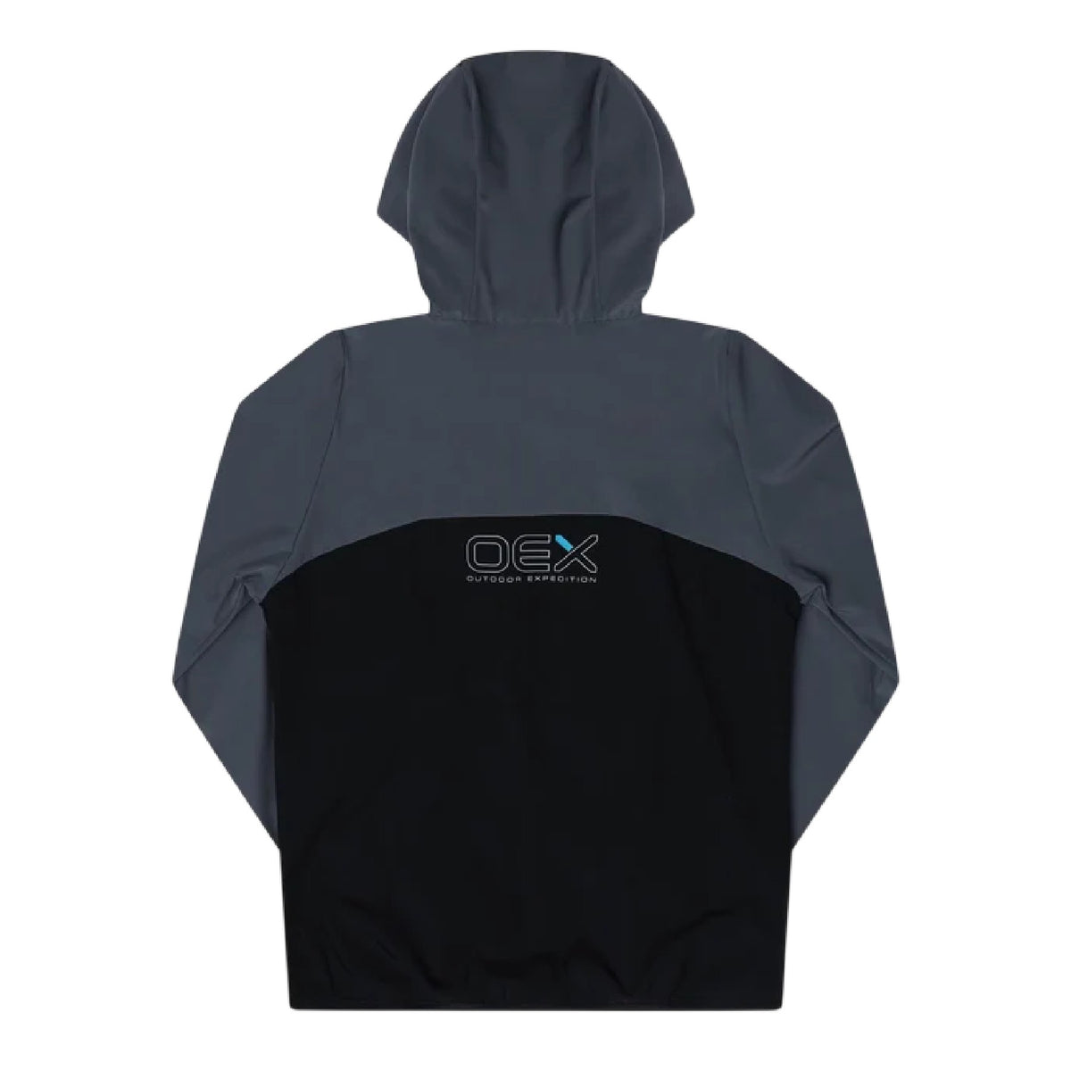 Black-Charcoal - Back - OEX Childrens-Kids Fell 2.0 Long-Sleeved Tracksuit