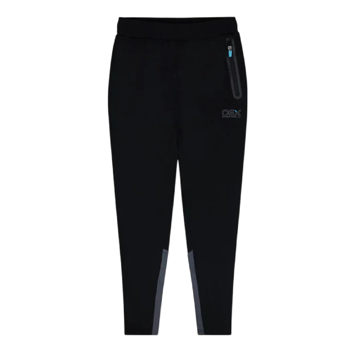 Black-Charcoal - Lifestyle - OEX Childrens-Kids Fell 2.0 Long-Sleeved Tracksuit